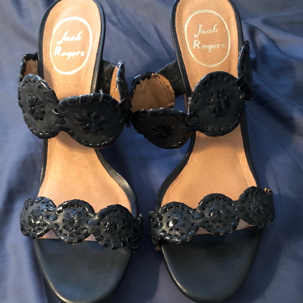 Jack Rogers Wedge, Black